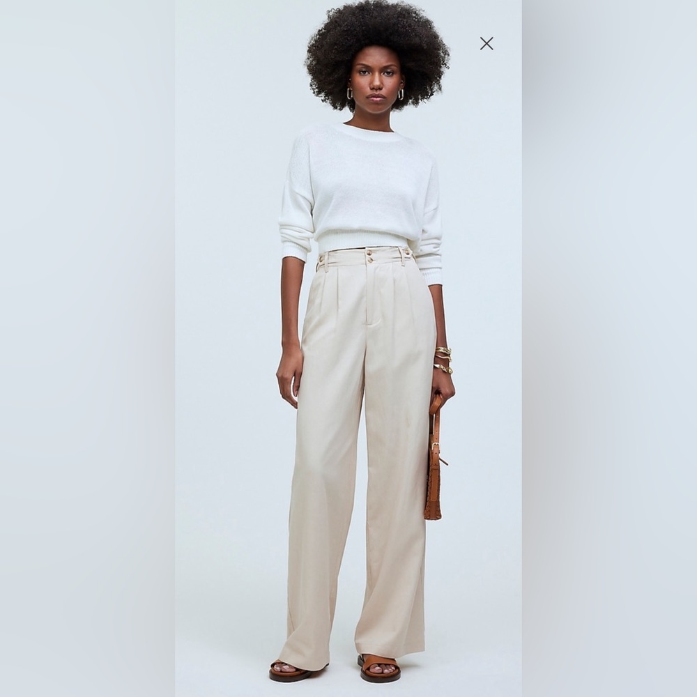 Madewell Harlow Wide-leg Pants | Size 6 in Harvest Moon